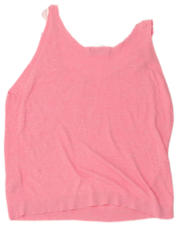 Marks & Spencer Top corto para mujer UK 40 XL Acrílico rosa