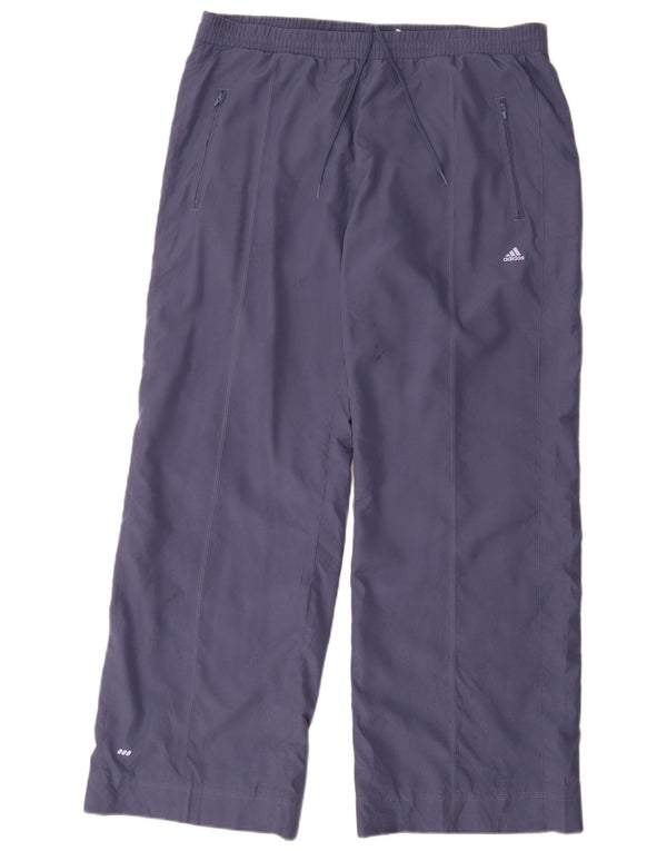 Adidas - Pantalón de chándal para mujer, talla 40, XL, azul marino, poliéster