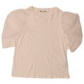 Zara Mujer Blusa Top Reino Unido 10 Pequeño Algodón Blanco