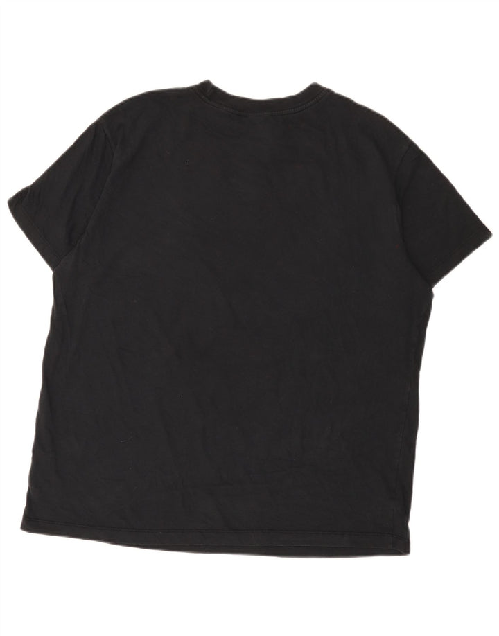 Nike Camiseta con gráfico extragrande para hombre Camiseta mediana de algodón negro