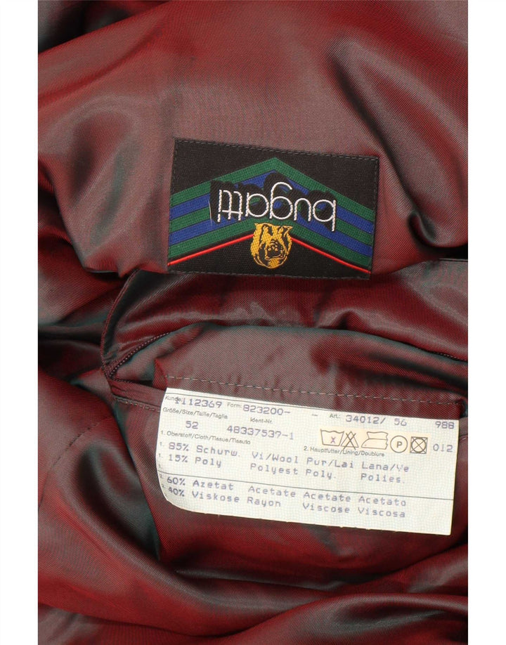 Bugatti Abrigo para hombre EU 52 XL Lana negra