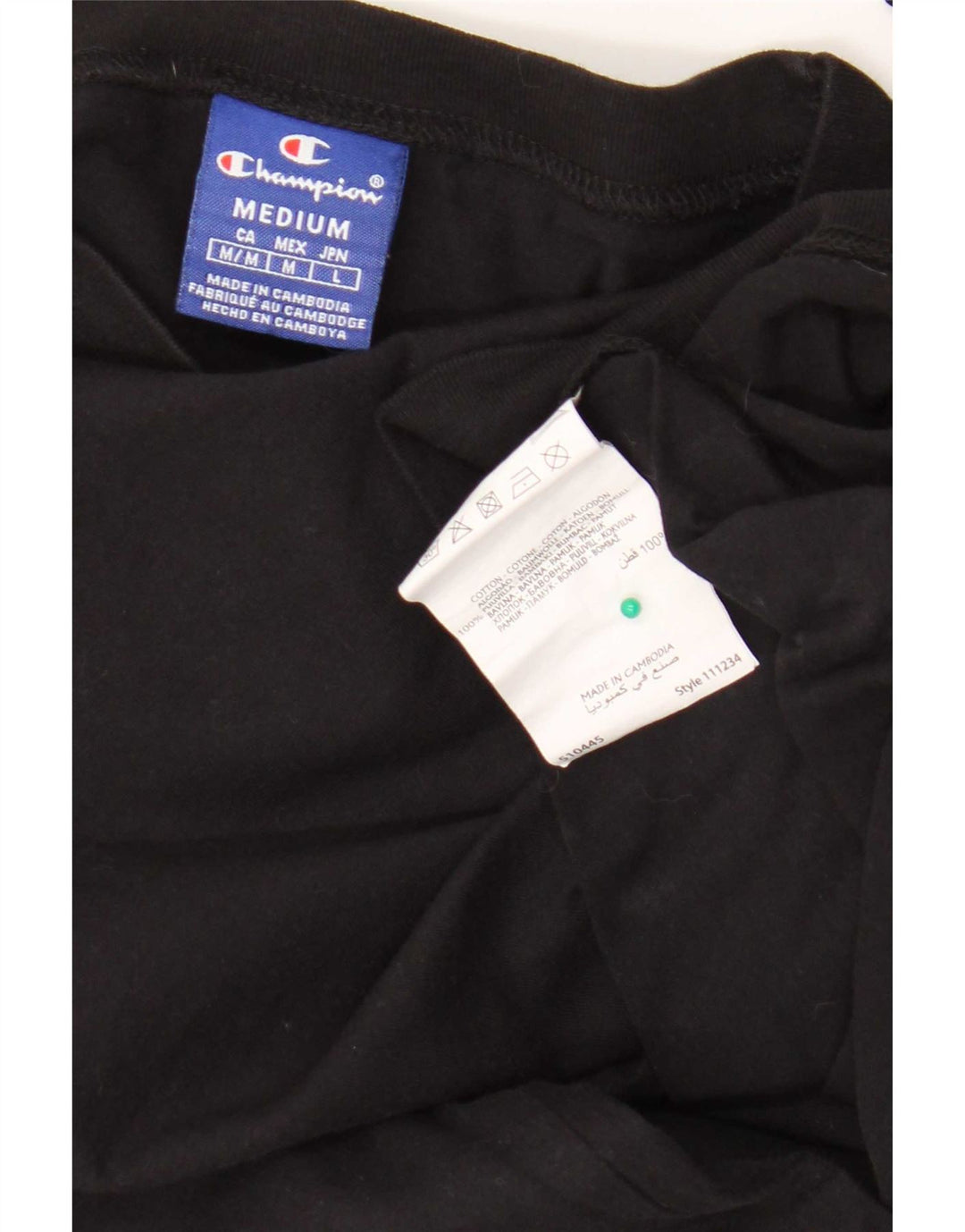 Champion Sudadera con gráfico extragrande para mujer, talla 44, talla M, color negro