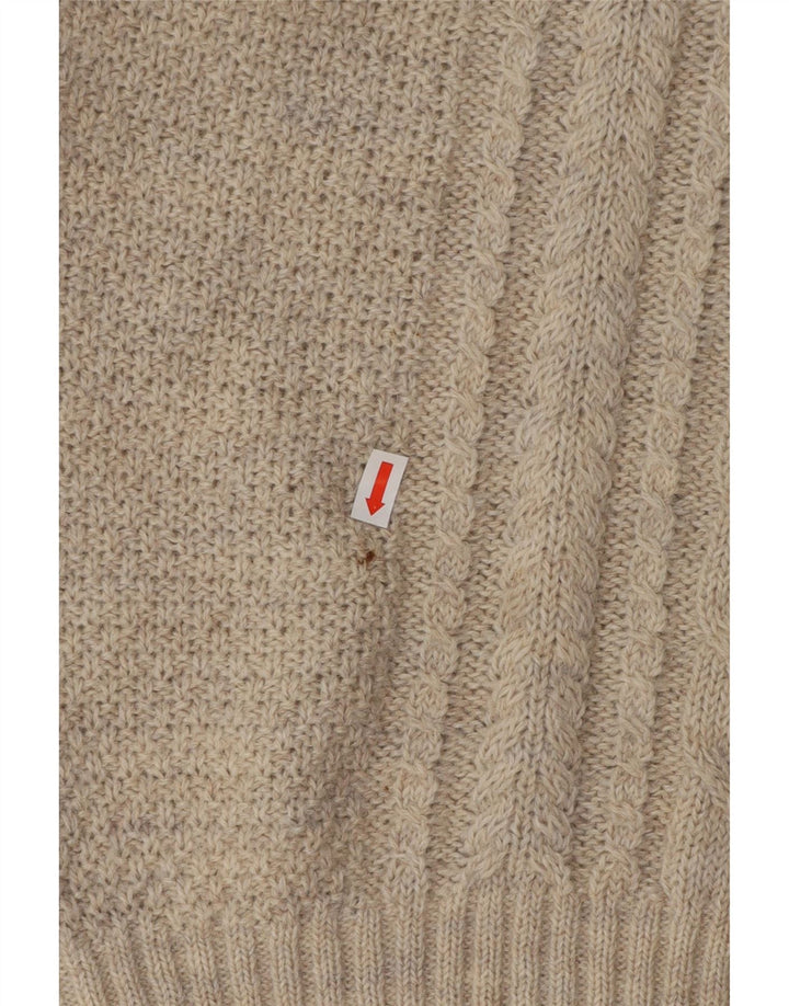 LES COPAINS Suéter con cuello en V para mujer UK 46 Large Grey