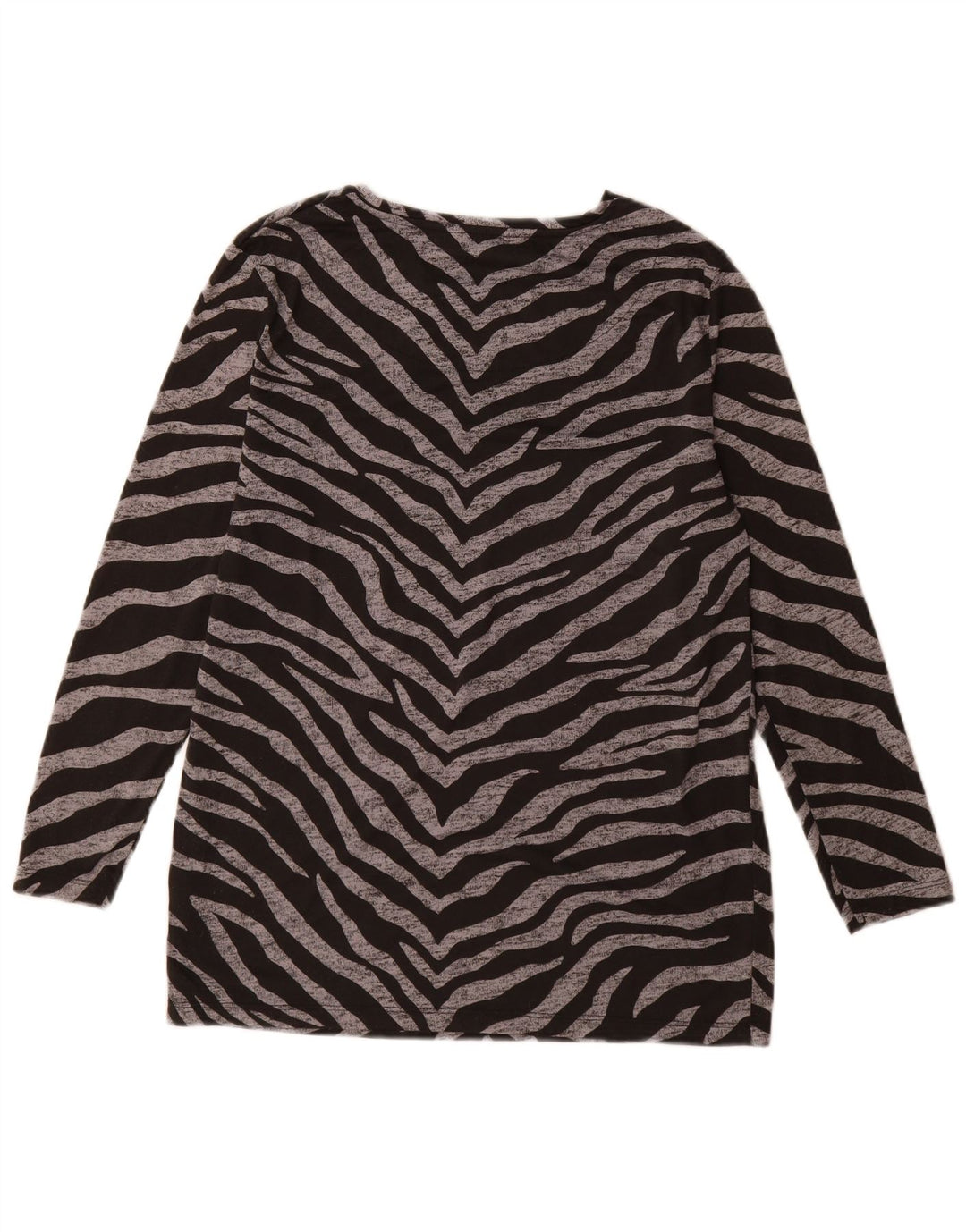 Marks & Spencer Top para mujer de manga larga UK 42 Medium Black Animal Print