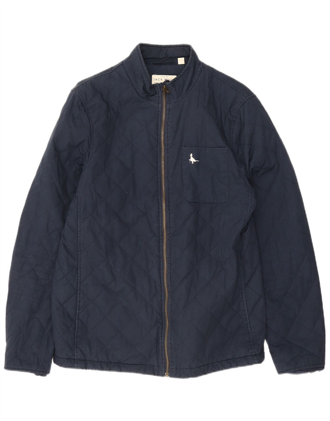 Jack Wills Chaqueta acolchada para hombre UK 38 Mediana Azul marino Algodón
