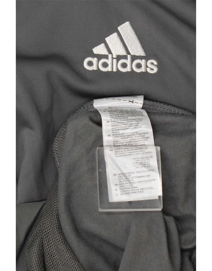 Adidas Hombre Graphic Chándal Top Chaqueta Poliéster Gris Medio