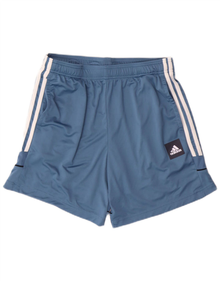 Pantalones cortos deportivos ADIDAS para hombre Azul medio Rayas Poliéster Deportes