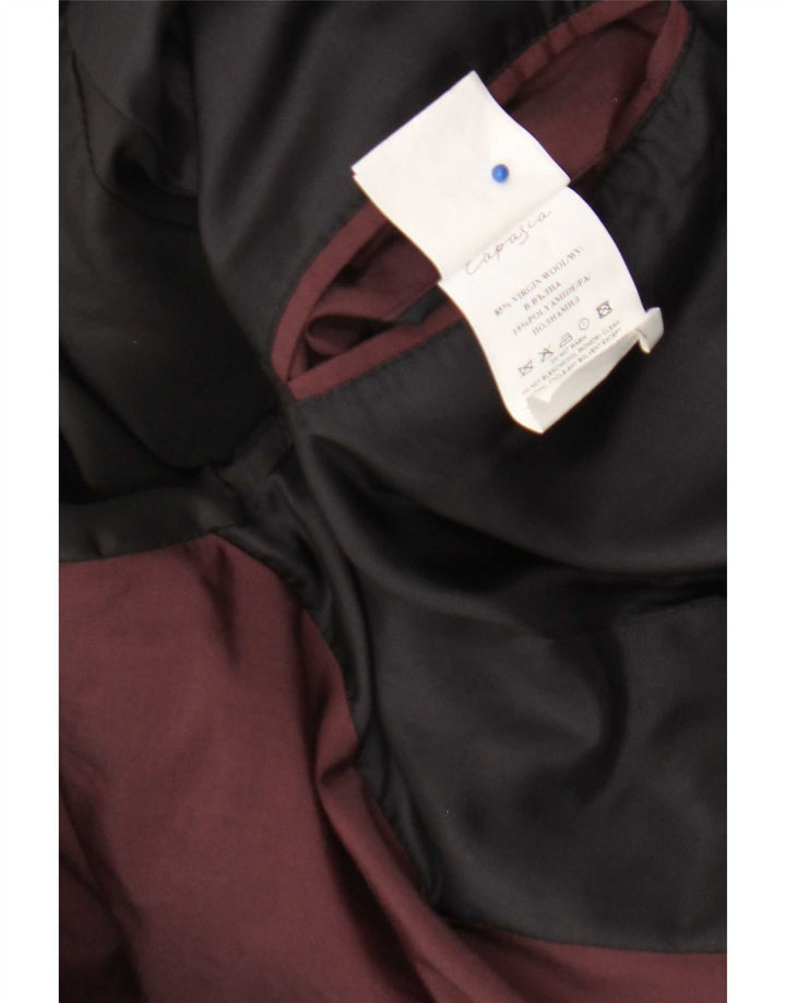 Chaqueta bomber vintage para mujer Reino Unido 16 Lana virgen negra grande