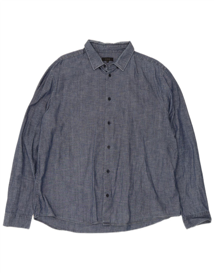 Camisa Cos Hombre XL Algodón Azul