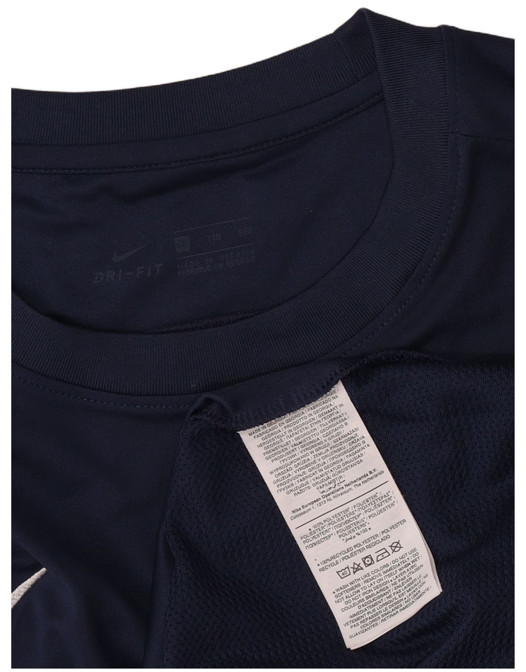 Nike Camiseta Dri Fit para hombre Top 2XL Azul marino Poliéster