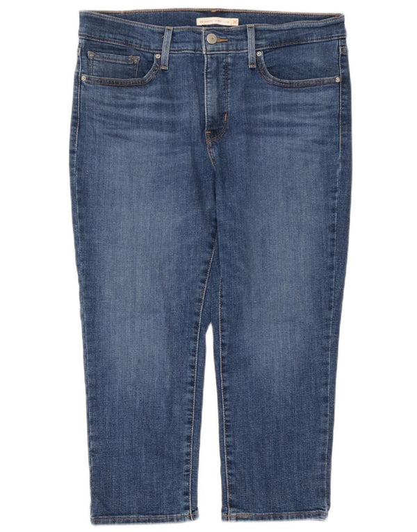 Levi's Mujer 311 Shaping Skinny Capri Jeans W30 L21 Algodón Azul