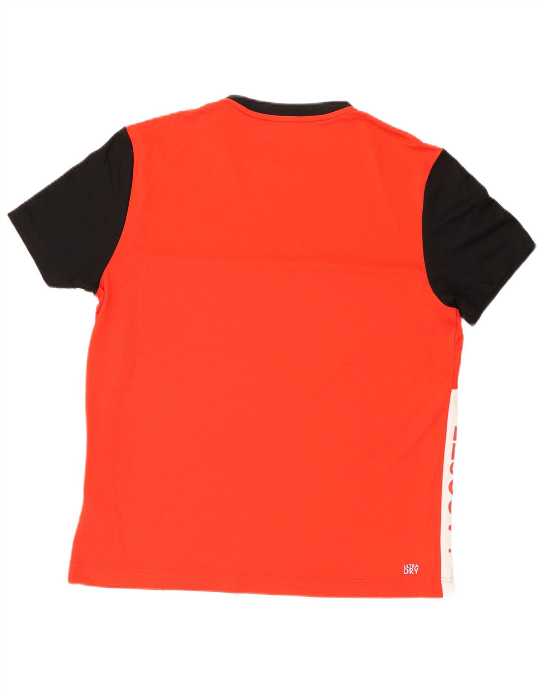 Lacoste Camiseta gráfica para hombre Talla 4 Mediana Rojo Colorblock Poliéster