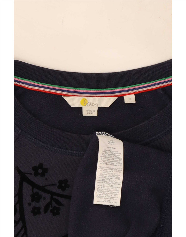 Boden - Sudadera con estampado abstracto para mujer, talla 44, talla mediana, azul marino