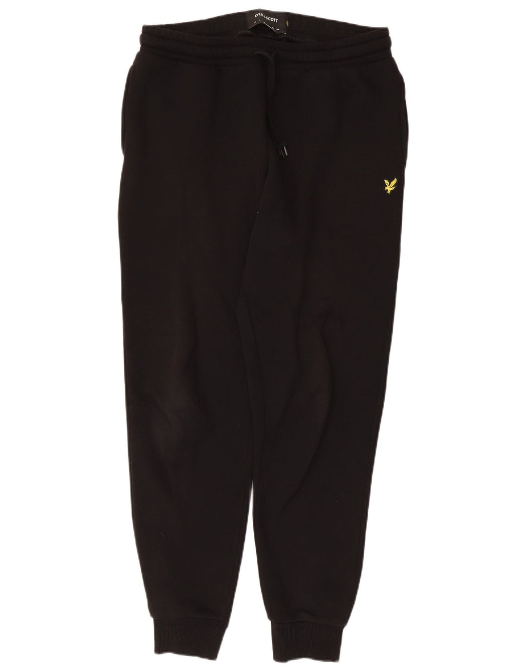 Lyle & Scott Pantalones de chándal para hombre Joggers Medium Black Cotton