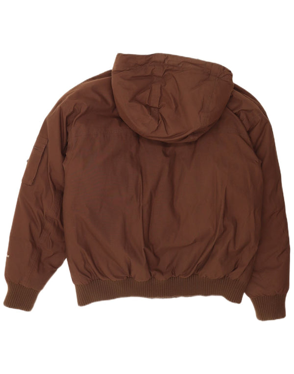 The North Face Chaqueta cortavientos con capucha para hombre UK 38 Medium Brown Nylon