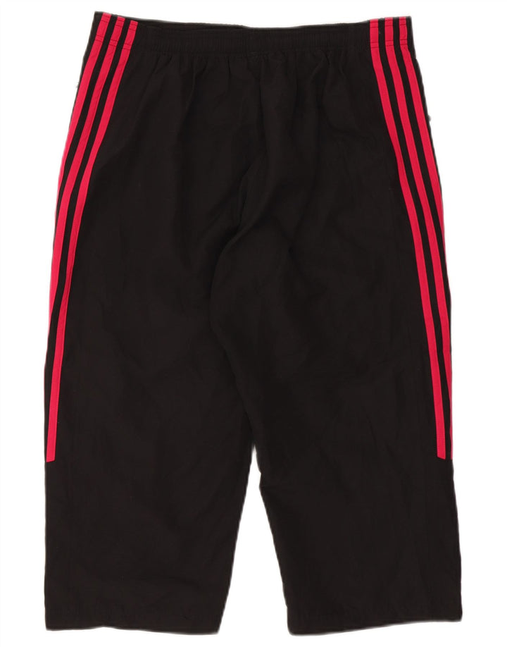 Adidas Mujer Capri Chándal Pantalones UK 40 Grande Poliéster Negro