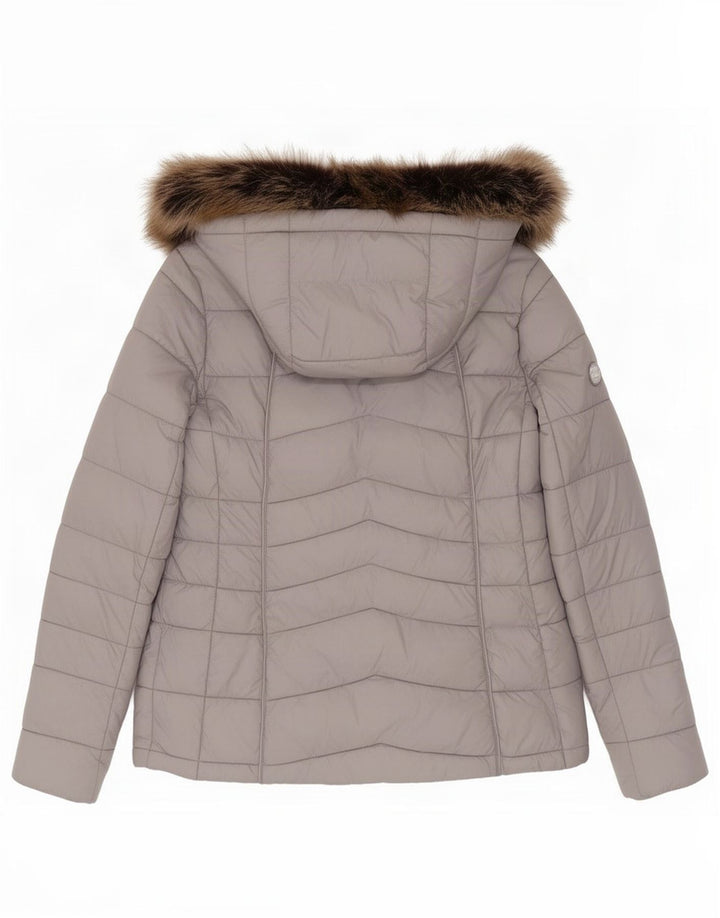 Barbour Chaqueta acolchada con capucha para mujer Reino Unido 44 Gris grande