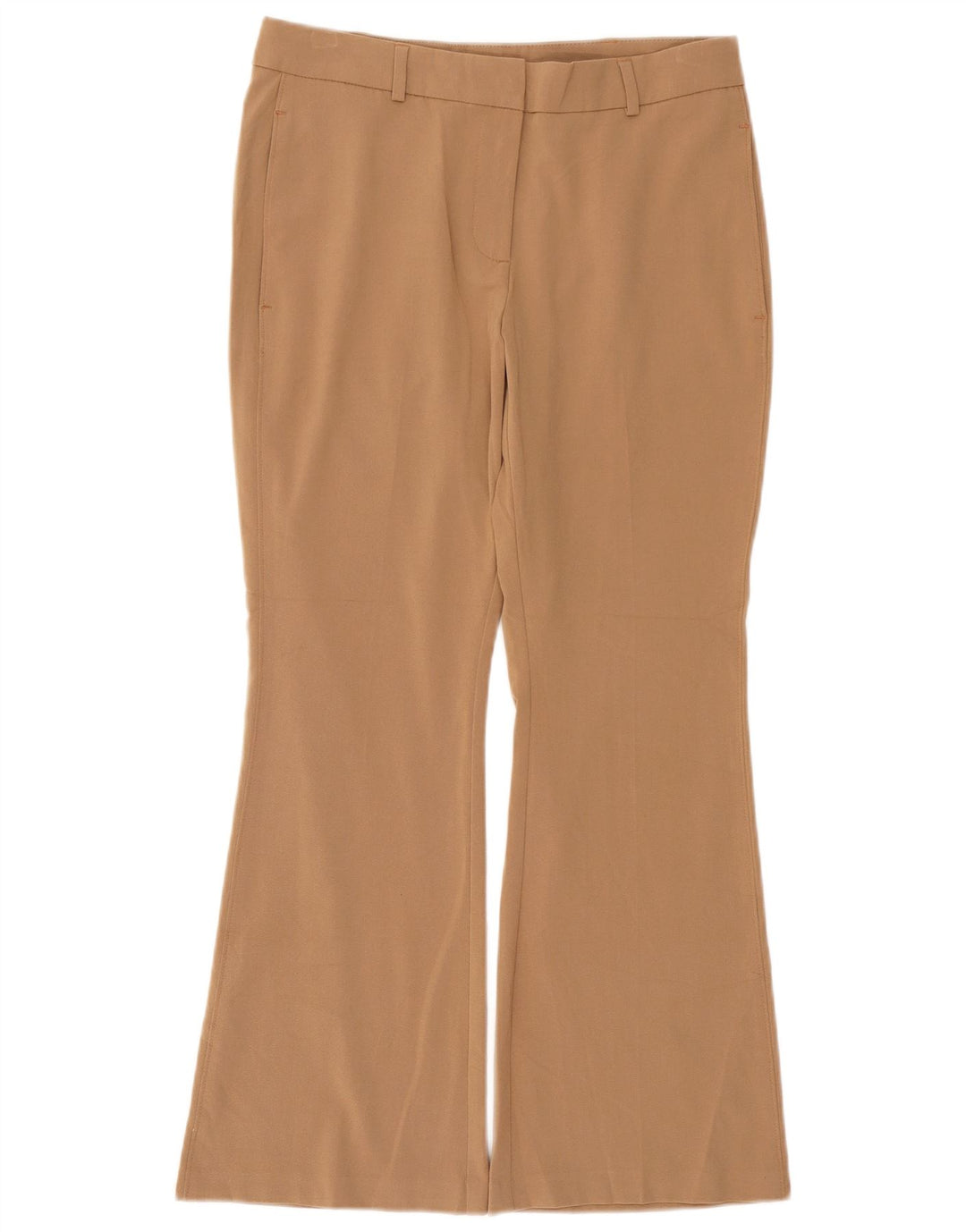 Marks & Spencer Pantalón Chino Bootcut para Mujer UK 12 Medium W30 L28 Beige