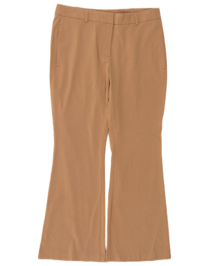 Marks & Spencer Pantalón Chino Bootcut para Mujer UK 12 Medium W30 L28 Beige