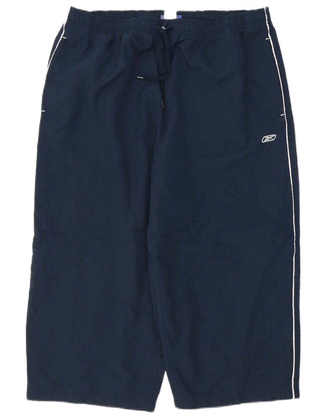 Reebok Pantalones de Chándal Capri Gráfico para Hombre XL Poliéster Azul Marino