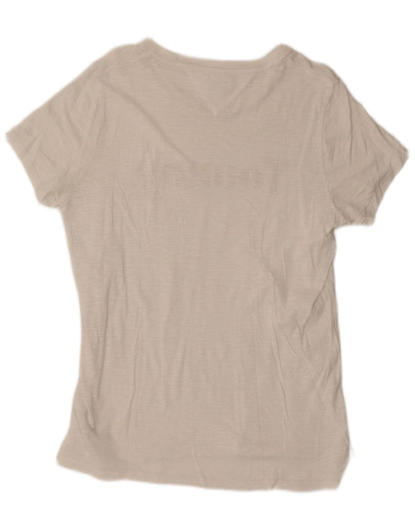 Tommy Hilfiger Camiseta gráfica para mujer Top UK 18 XL Algodón blanco