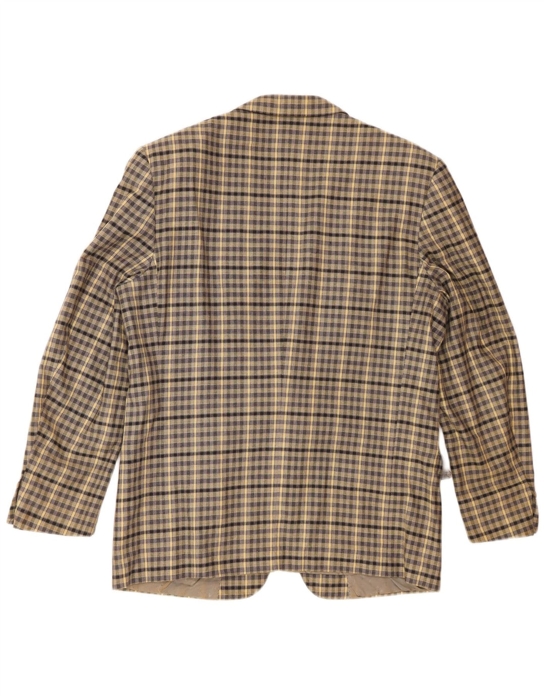 Roberta di Camerino Chaqueta tipo blazer de 2 botones para hombre IT 52 XL Beige Gingham