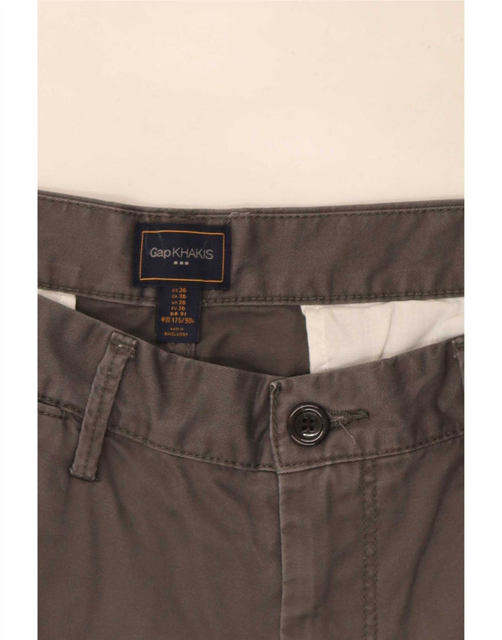 Gap Pantalones cortos chinos caquis para hombre W36 Algodón gris grande