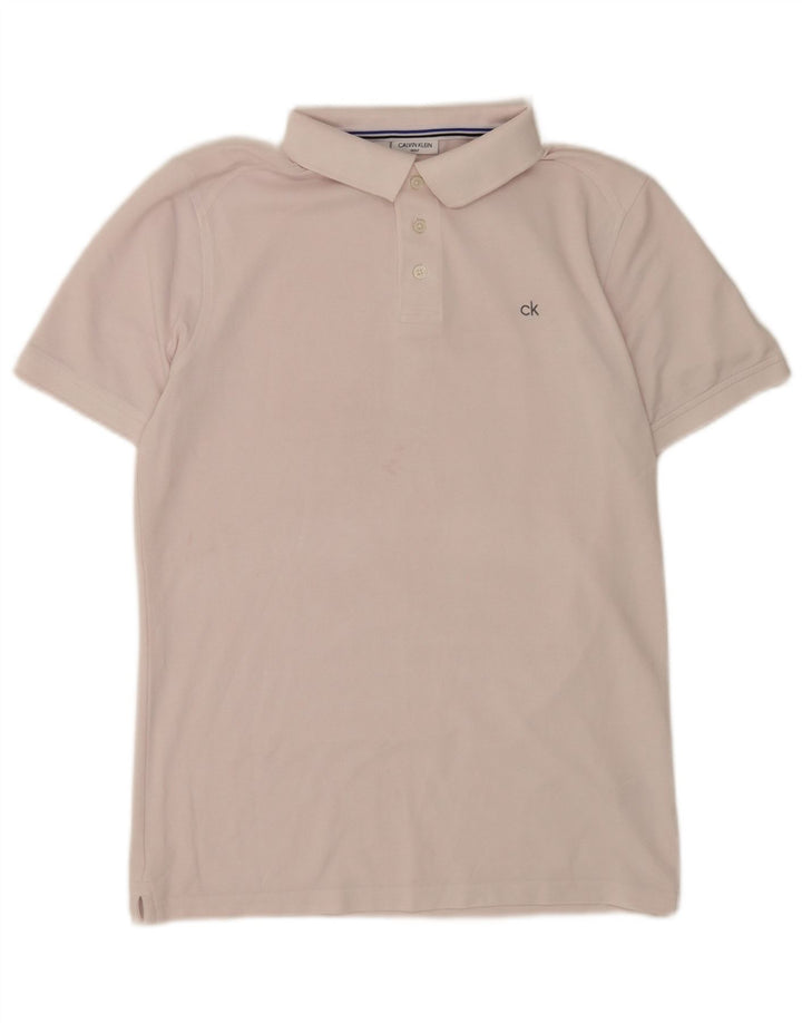 Polo Calvin Klein para hombre de algodón rosa pequeño