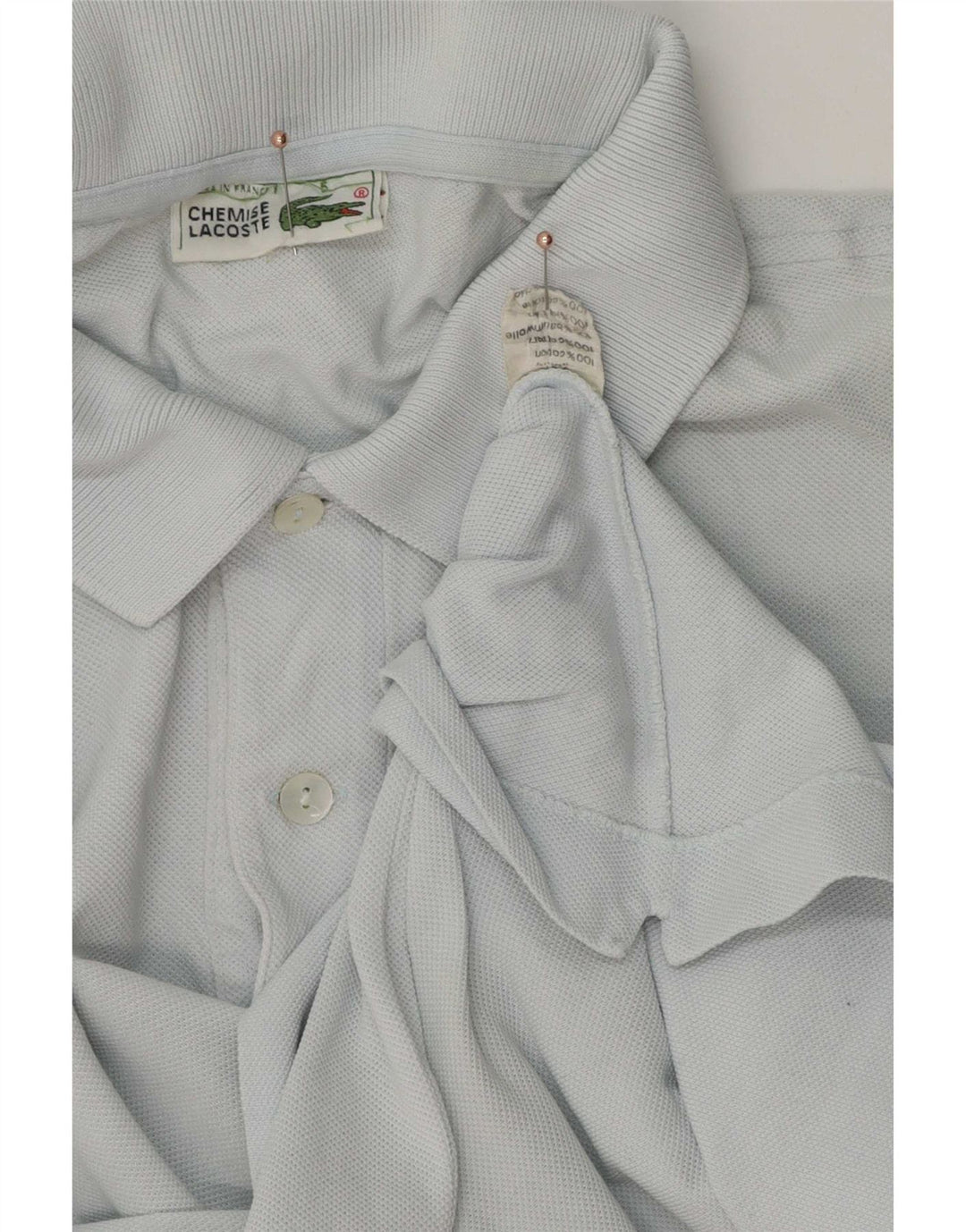 Polo Lacoste para hombre talla 5 grande algodón azul