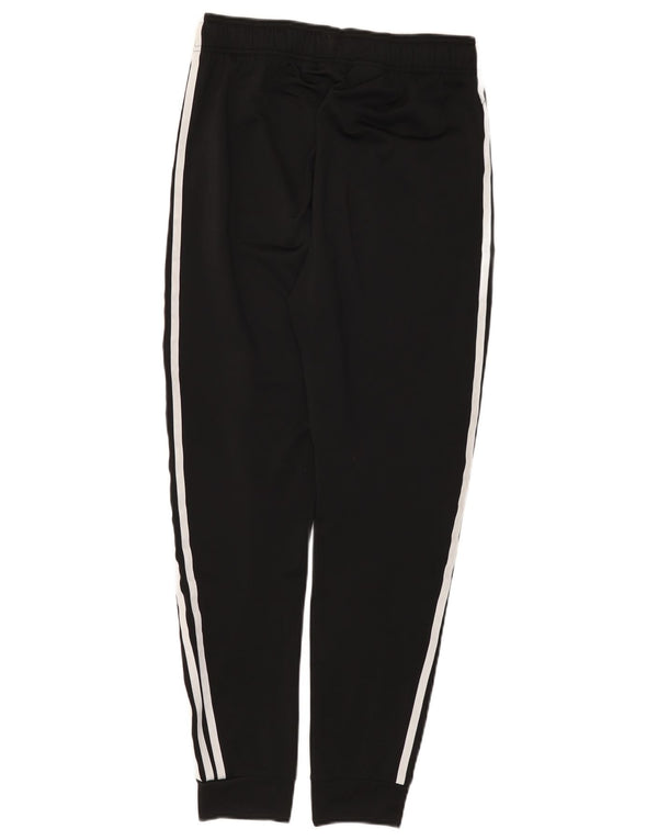 Adidas Girls Tracksuit Trousers Joggers 14-15 Years Black Polyester