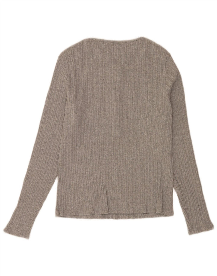 Levi's Mujer Regular Top Manga Larga UK 44 Grande Gris