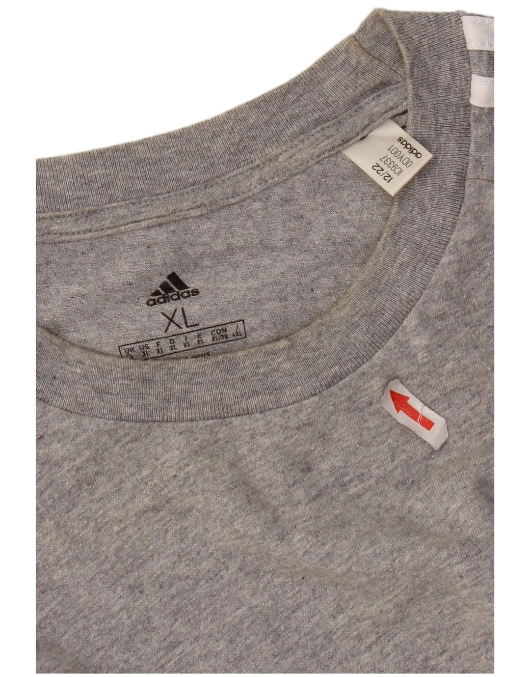 Adidas Camiseta Hombre Top XL Gris Algodón
