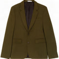 Zara Chaqueta Blazer De 2 Botones Para Hombre EU 48 Viscosa Verde Medio