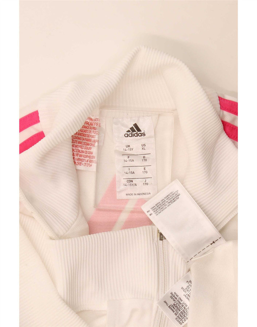Adidas Chaqueta Chándal Niña 14-15 Años Blanco Poliéster