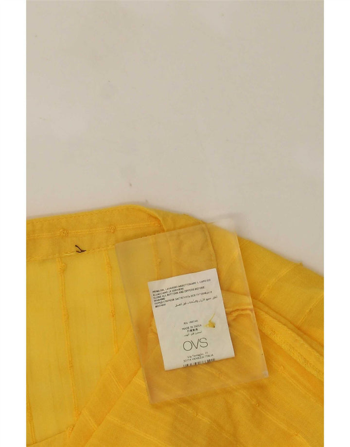 OVS Blusa para mujer Top UK 46 Large Amarillo Algodón