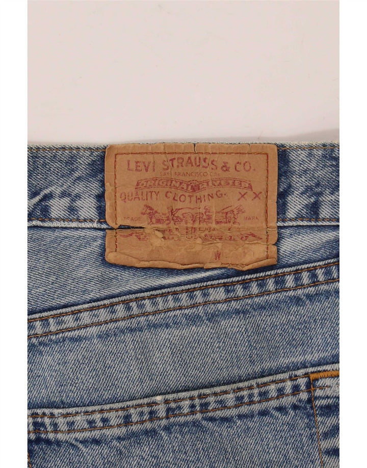 Vaqueros rectos desgastados para hombre Levi's W36 L32 Algodón azul