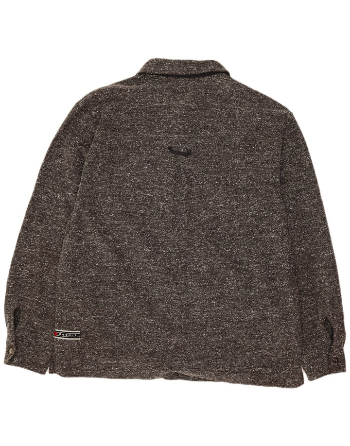 LOTTO Camisa de Franela para Hombre UK 40/42 Large Gris Moteado