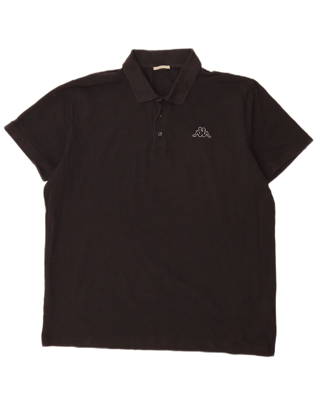 Kappa Polo Hombre 2XL Algodón Negro
