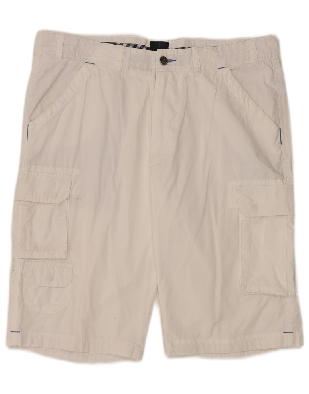 Daniel Hechter Pantalones cortos tipo cargo para hombre W36 Algodón blanco grande