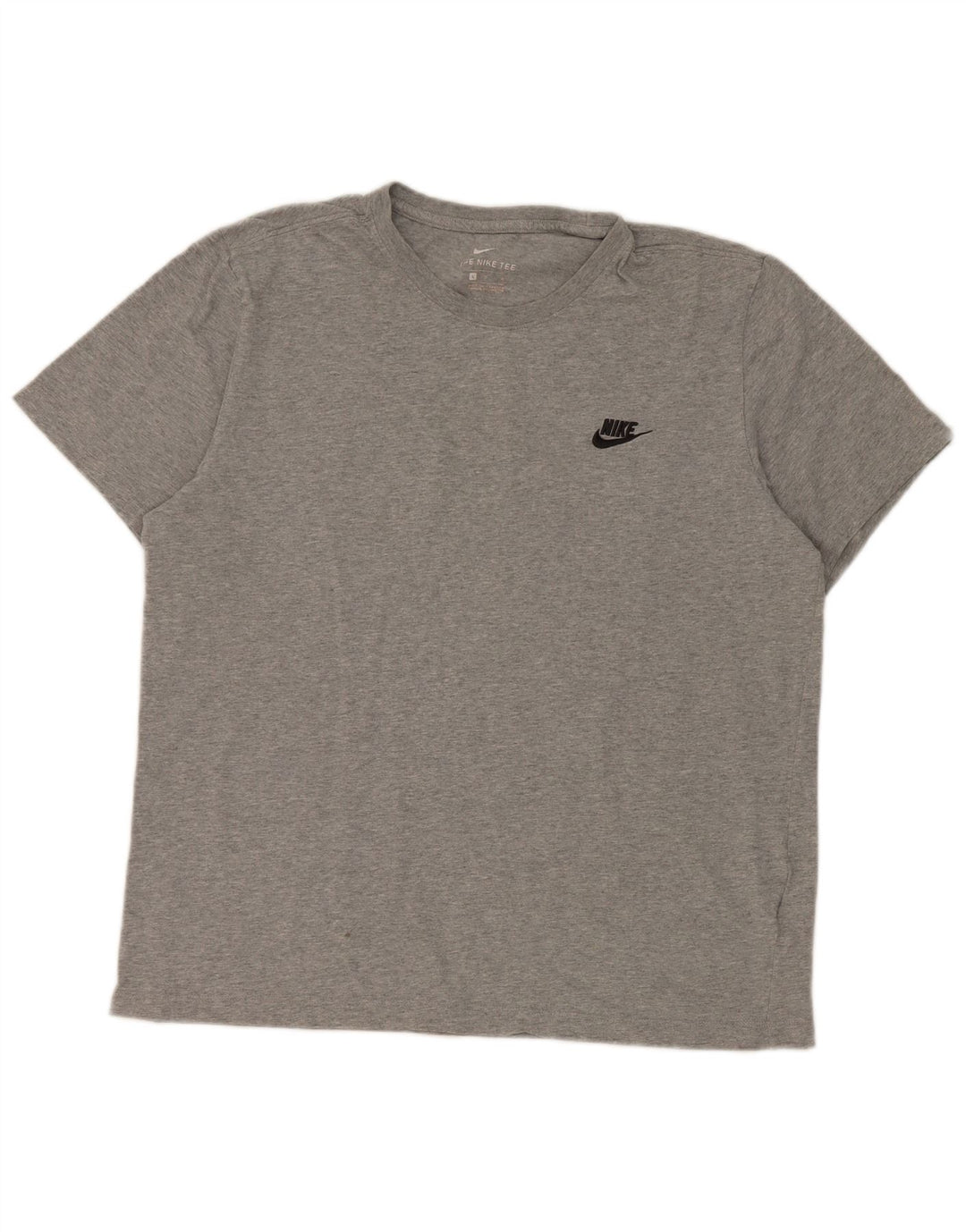 Camiseta Nike Hombre Top Grande Gris Algodón
