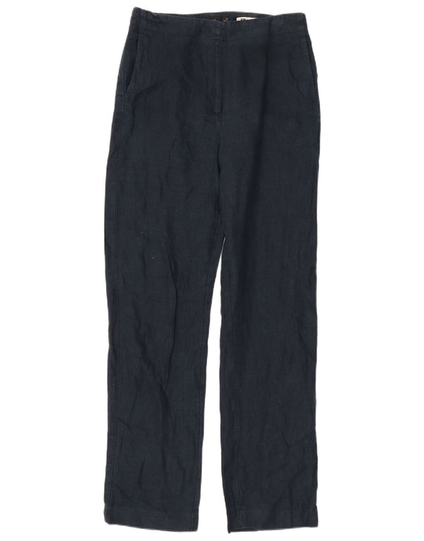 Marks & Spencer Pantalones casuales para mujer UK 10 Small W28 L31 Azul marino