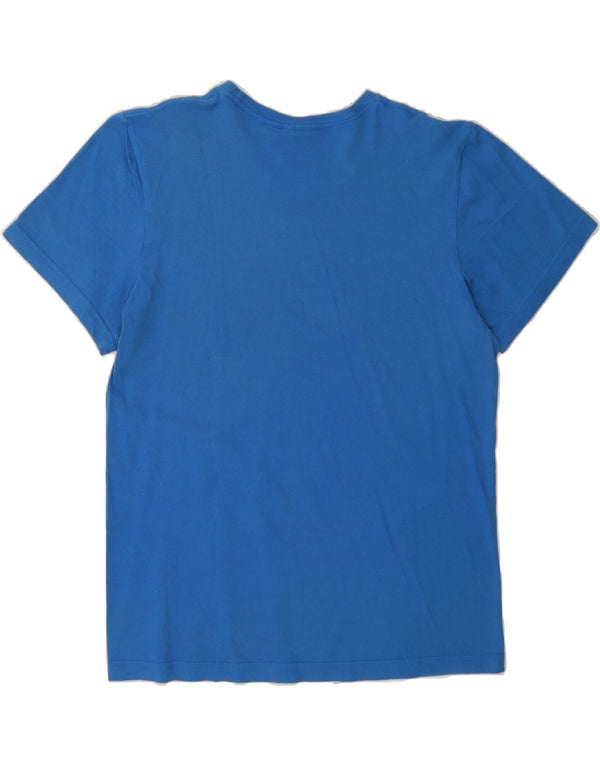 ADIDAS Camiseta gráfica para hombre Top Algodón azul medio