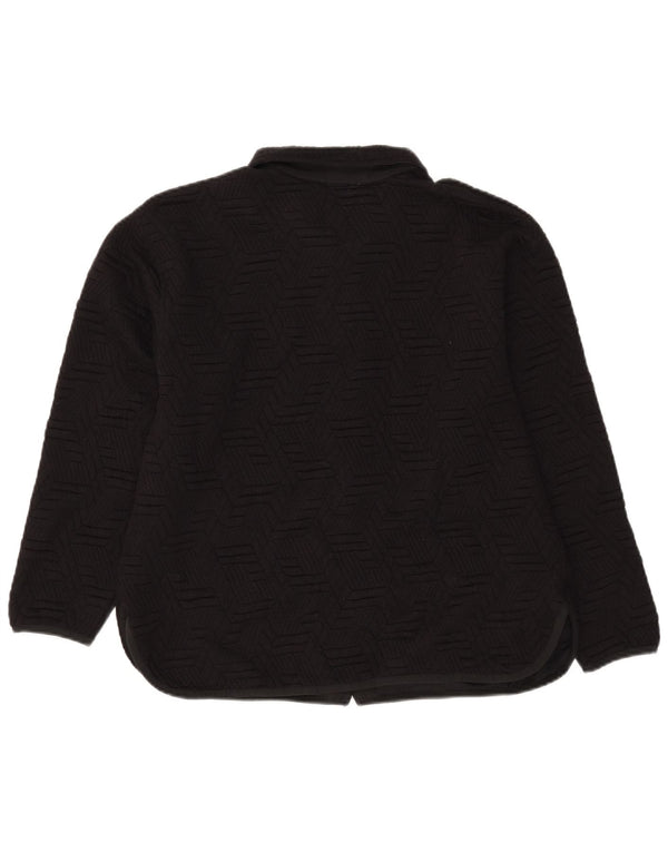 Champion Chaqueta de chándal para mujer UK 40 Grande Poliéster geométrico negro