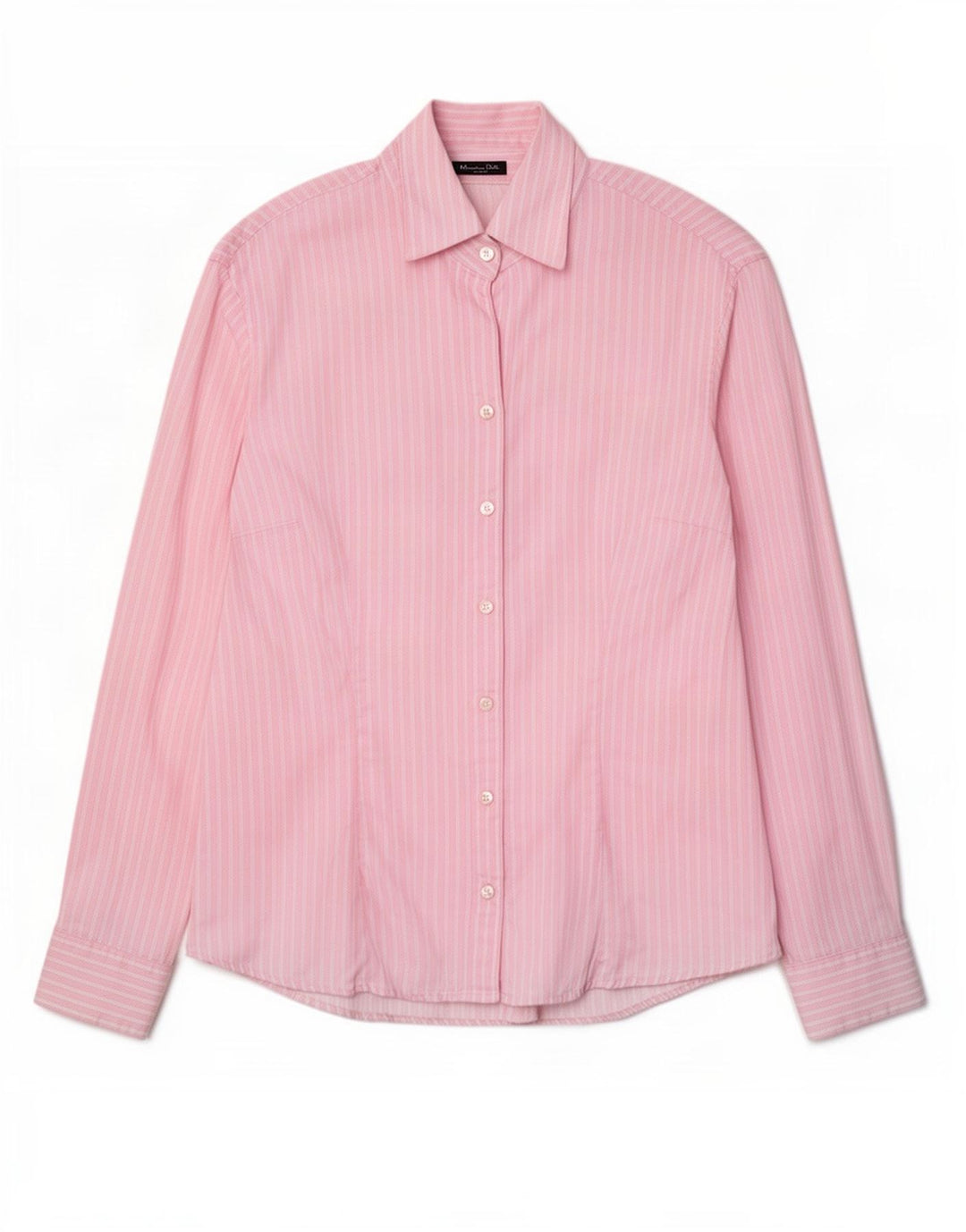 Camisa Massimo Dutti Mujer EU 42 Grande Rosa Rayas Algodón