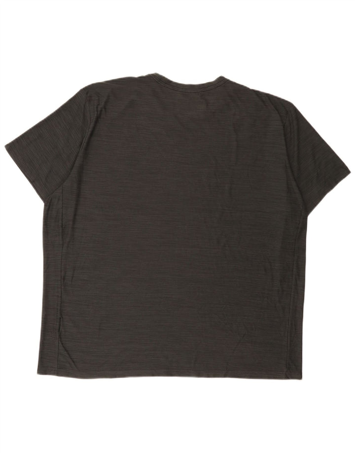 Nike Camiseta Dri Fit para hombre Top 2XL Poliéster moteado gris