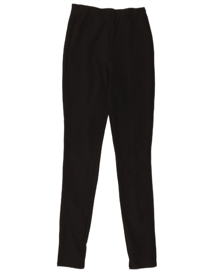 Zara Mujer Leggings UK 46 Grande Poliéster Negro