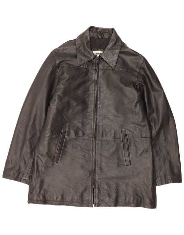 CONBIPEL Chaqueta de cuero para hombre IT 44 XS Cuero negro
