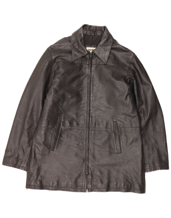 CONBIPEL Chaqueta de cuero para hombre IT 44 XS Cuero negro