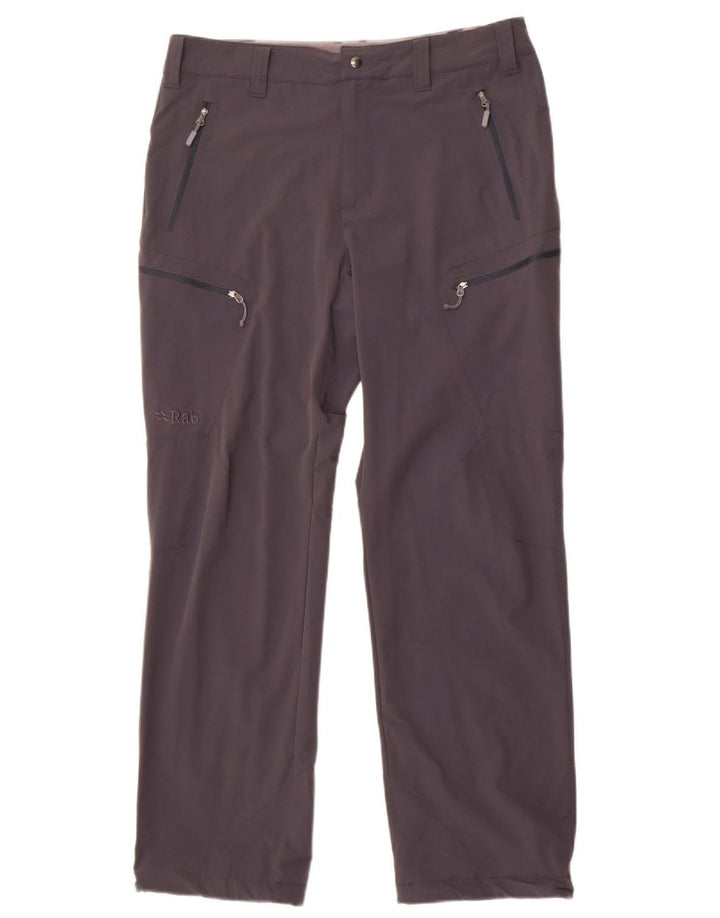 Pantalones Cargo Rectos Rab Mujer W34 L31 Poliamida Gris