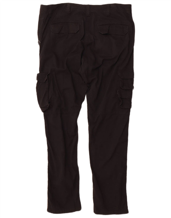 Wrangler Pantalones cargo cónicos regulares para hombre W38 L32 Algodón negro